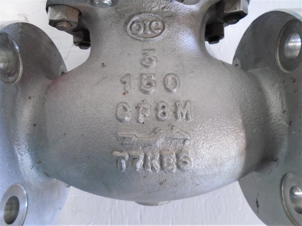 OIC 3" 150# CF8M Globe Valve, Fig# S152-G